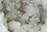 Keokuk Quartz Geode with Calcite & Pyrite Crystals - Missouri #144760-1
